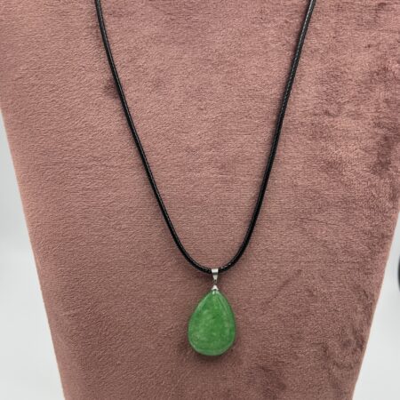 Serpentine hanger met zwarte koord ketting
