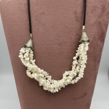 zoetwater parels - creme - ketting