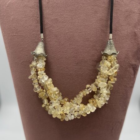 Citrien - zacht geel - ketting