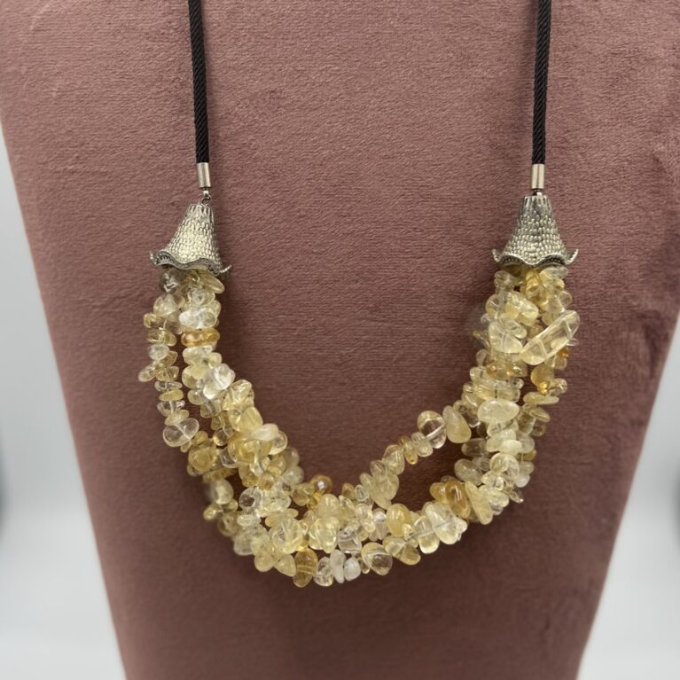 Citrien - zacht geel - ketting