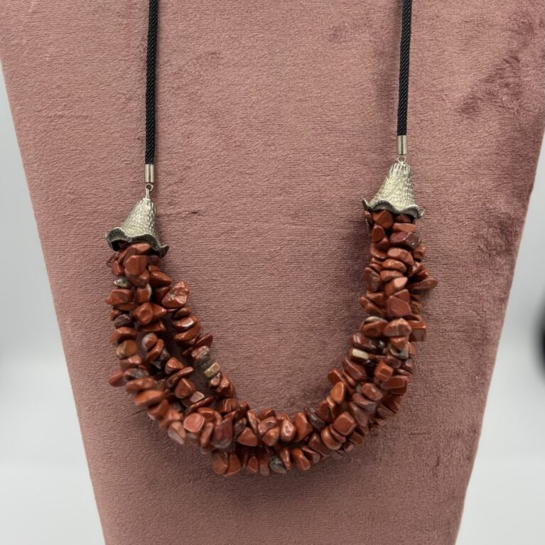 Bloedsteen - rood/zwart- ketting